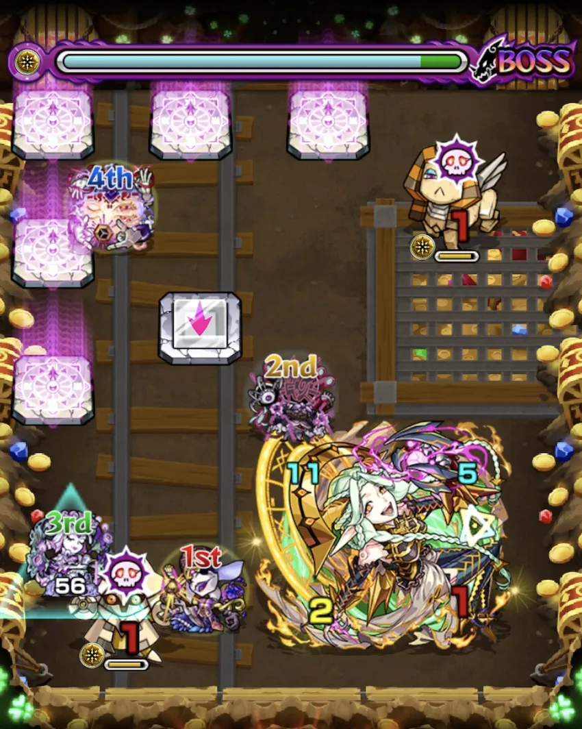 モンスト_運撃トレイルステージボス１