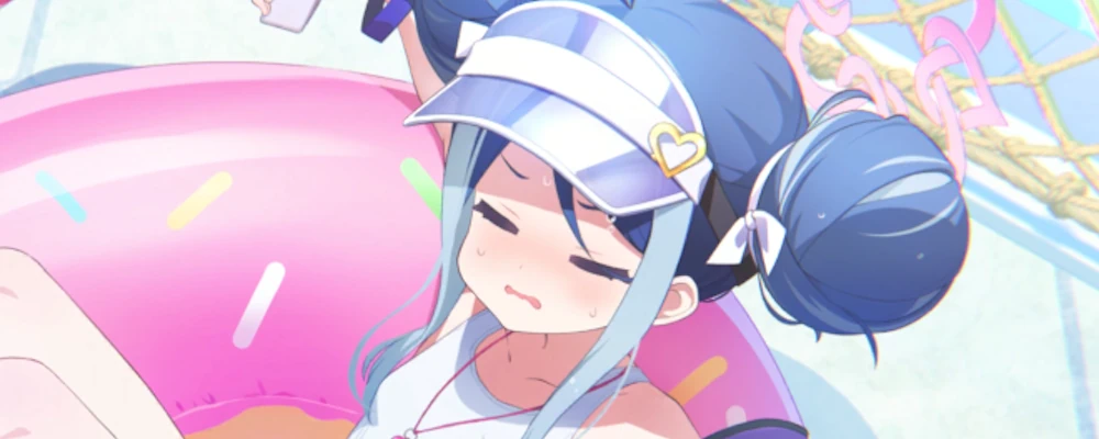 ほっぺが引っ張れる_水着フブキは引くべき？_ブルアカ