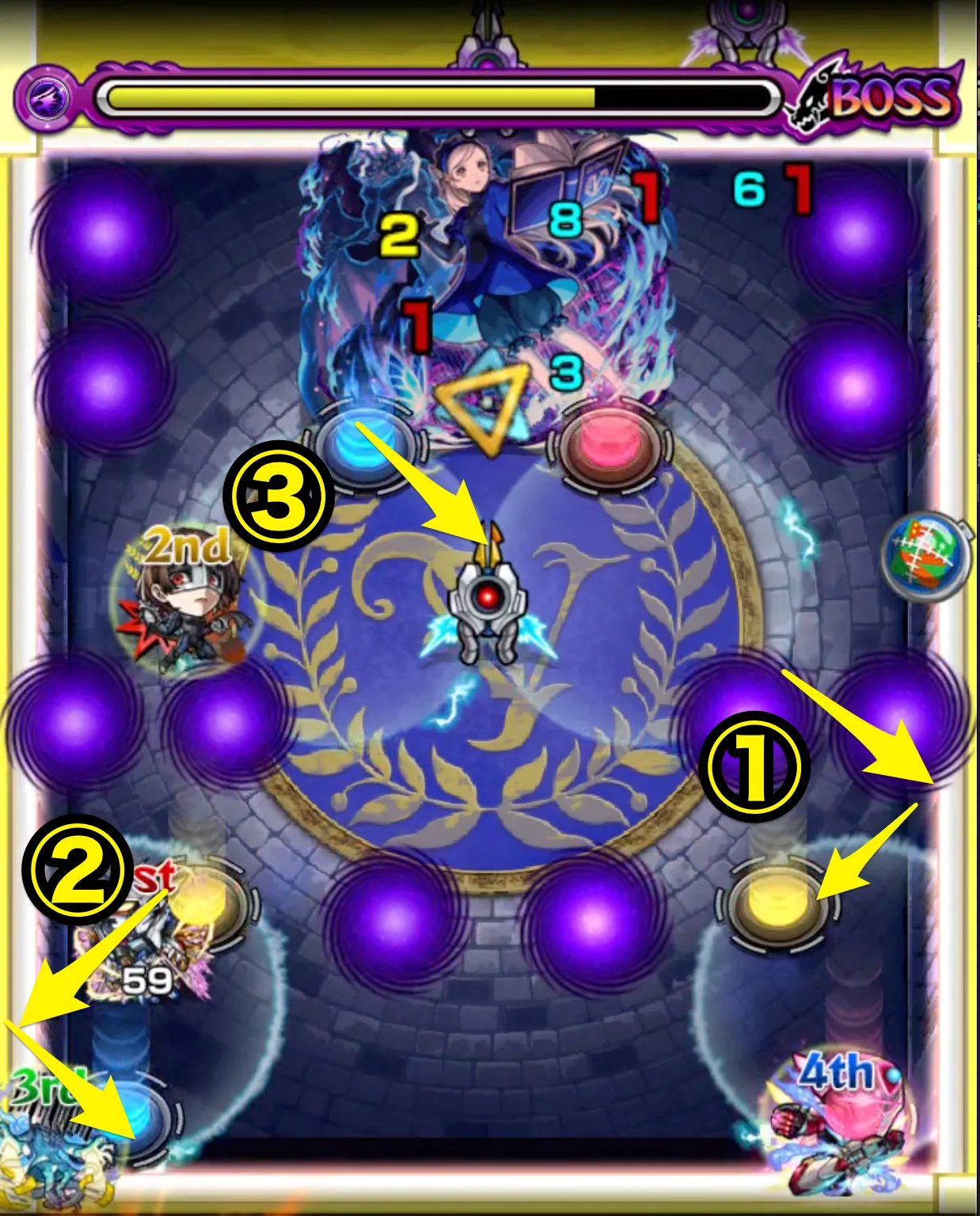 モンスト_ラヴェボス3おすすめショット２