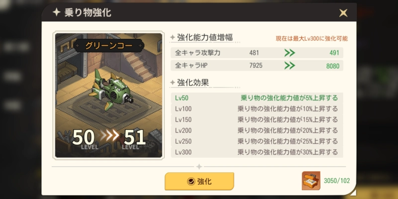 乗り物レベル上げ_ゆうゆう機空団