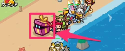 ドンヒロ_プレゼントBOXを拾って敵の動きを停止させる