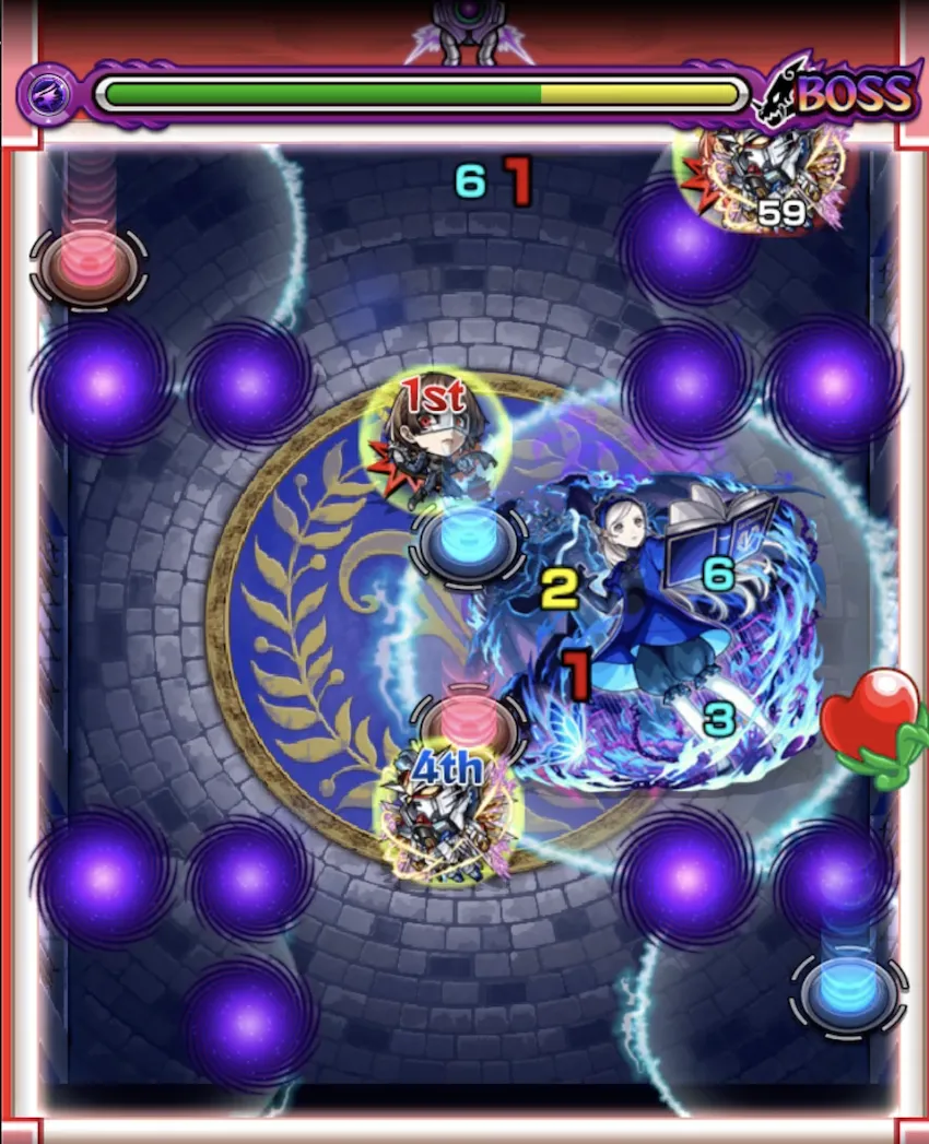 モンスト_超究極ラヴェンツァボス２雑魚処理後