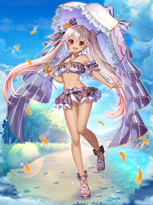 白猫_ミレイユ_槍_水着_立ち絵