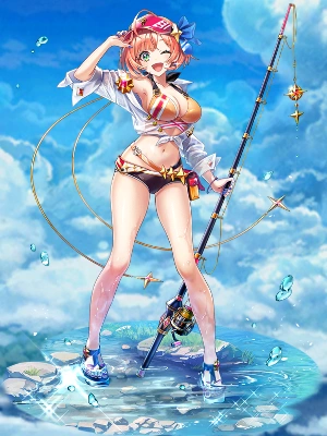 白猫_フェネッカ_鎖剣_水着_立ち絵