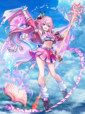 白猫_ミトラ_斧_チアフルスマイルスパークル_立ち絵