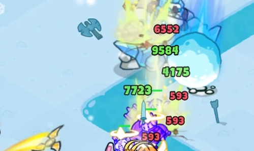 ドンヒロ_雪玉は一度後ろに下がって回避する