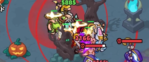 ドンヒロ_大技の範囲内に入らないよう回避しつつ討伐する