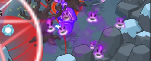 ドンヒロ_地面が紫に変化している範囲内に入らないようにする