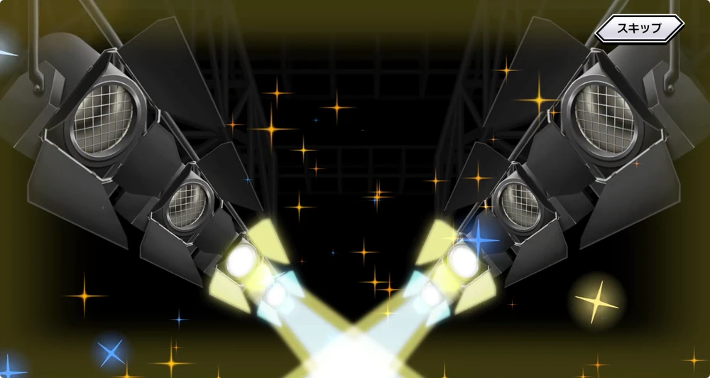 奥のライト4つ点灯_ガチャ演出_キン肉マン