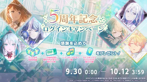 プロセカ_5周年ログインボーナス