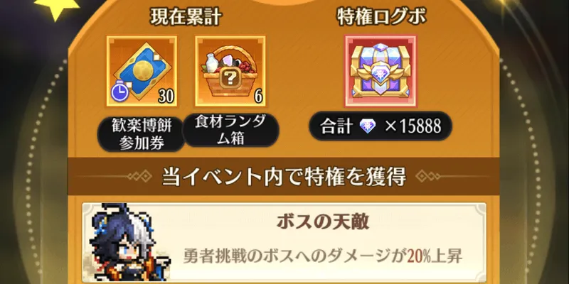 ドット勇者_月下の宴_イベント特権