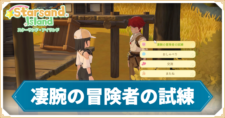【スターサンドアイランド】凄腕の冒険者の試練の攻略手順と報酬