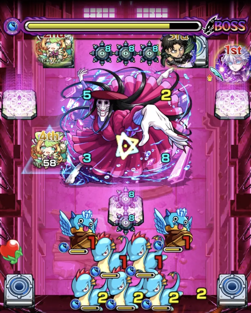 モンスト_EX超究極アクロバティックさらさらボス3