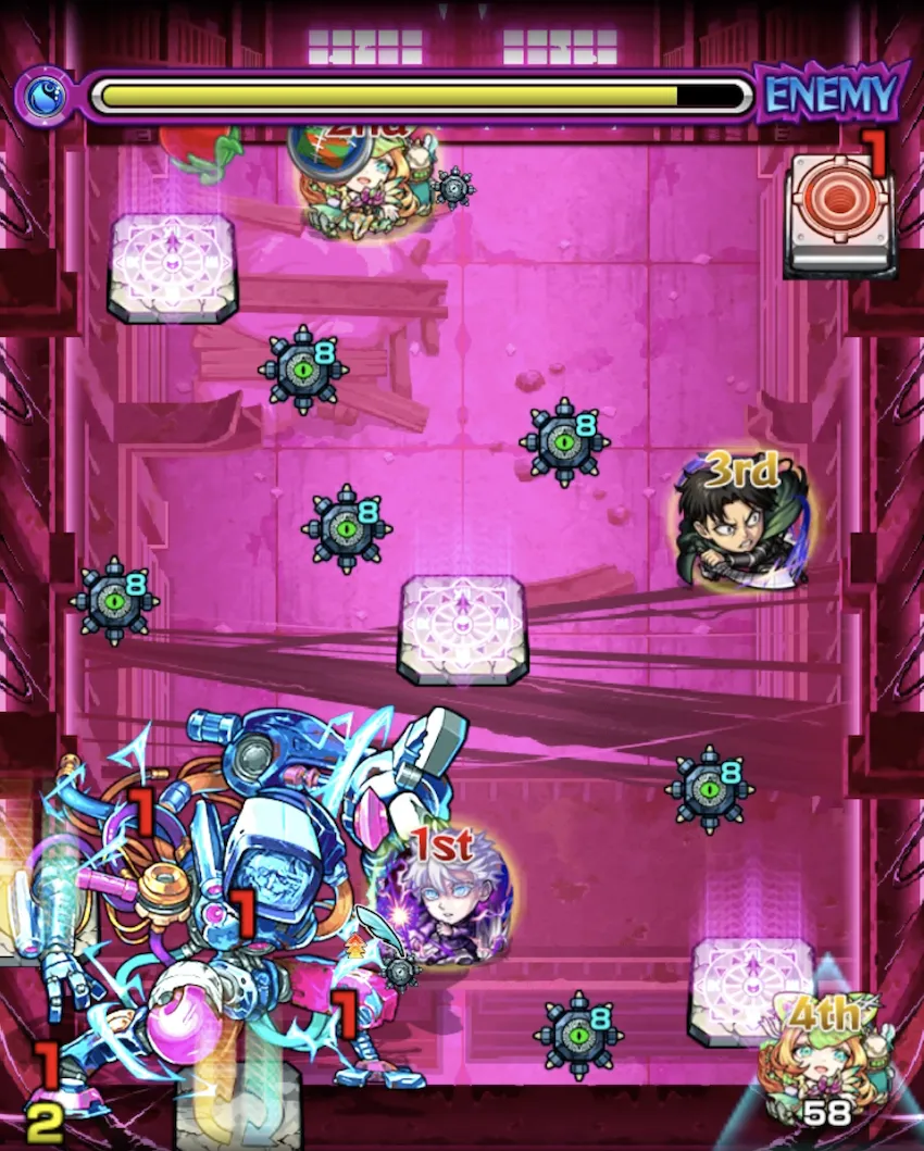 モンスト_EX超究極アクロバティックさらさらステージ3