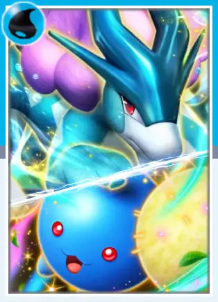 ポケポケ_ワタッコ&スイクンデッキ