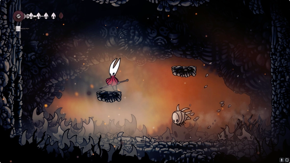 シルクソング_落下先で3連戦があるので倒す