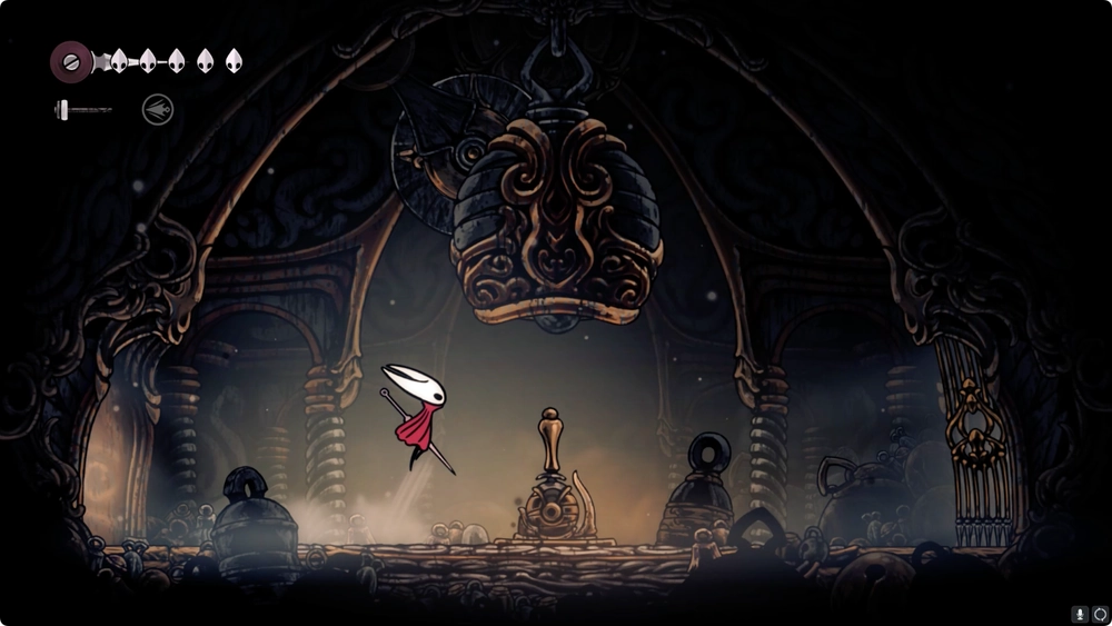 シルクソング_レバーを叩いてベンチを開放し休憩する