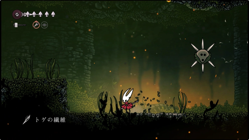 シルクソング_トゲの繊維の集め方