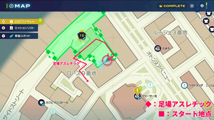 ポケモンZA_ストーンエッジ_フィールド入手_18番ワイルドゾーン_マップ