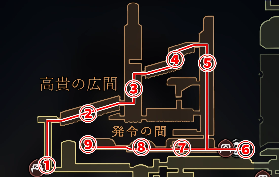 シルクソング_高貴の広間チャート