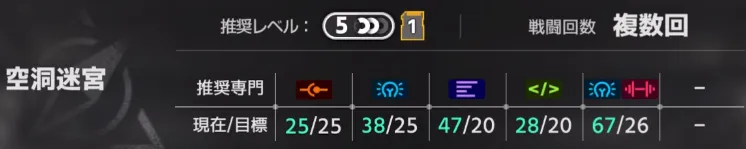 新月同行_空洞迷宮の専門探索を満たす