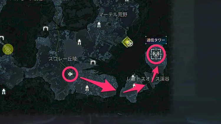 デモエク_通信タワー周回