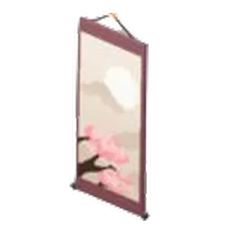 月が見える旅館の掛け軸_アイコン