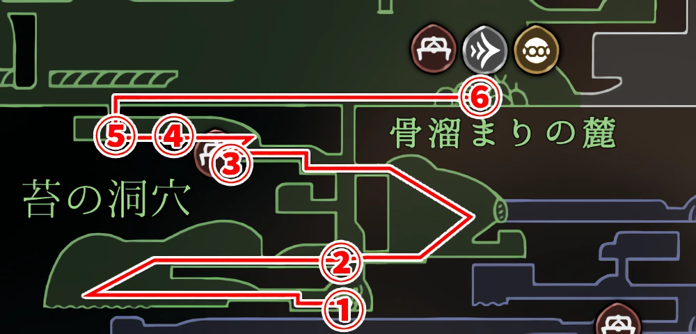 シルクソング_骨溜まりの麓チャート