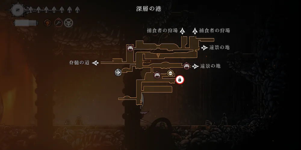 単純な鍵で開ける箇所②マップ_シルクソング