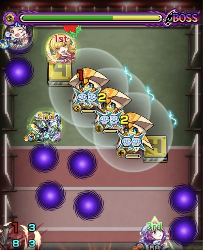 モンスト_超究極_死屍累生死郎ボス2