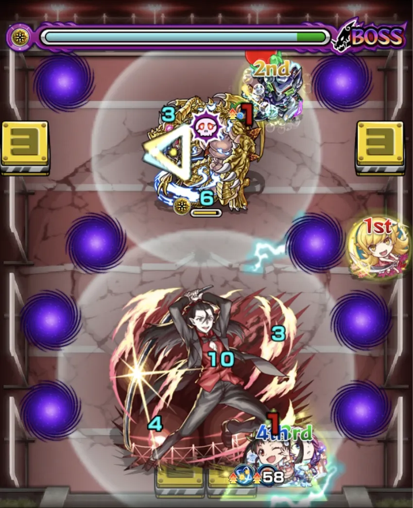 モンスト_超究極_死屍累生死郎ボス1