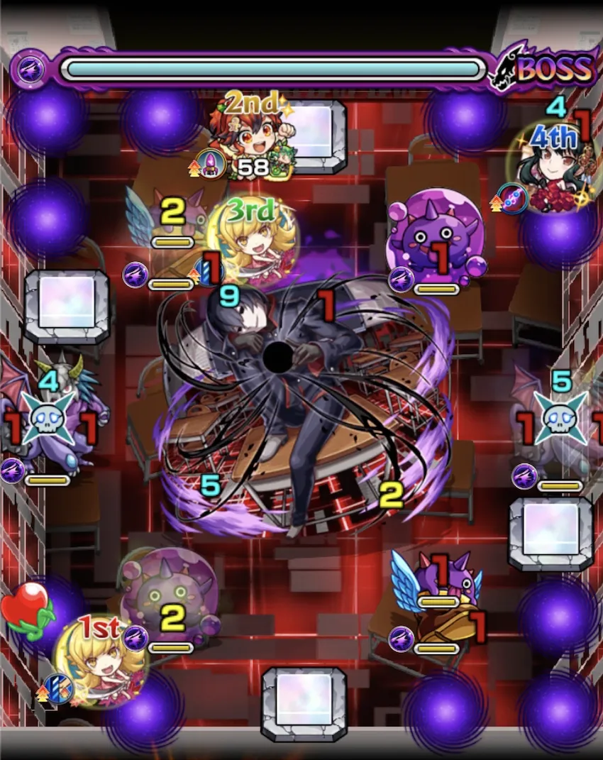 モンスト_超究極忍野扇ボス1