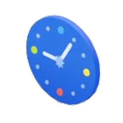 きらめく流星の壁掛け時計_アイコン