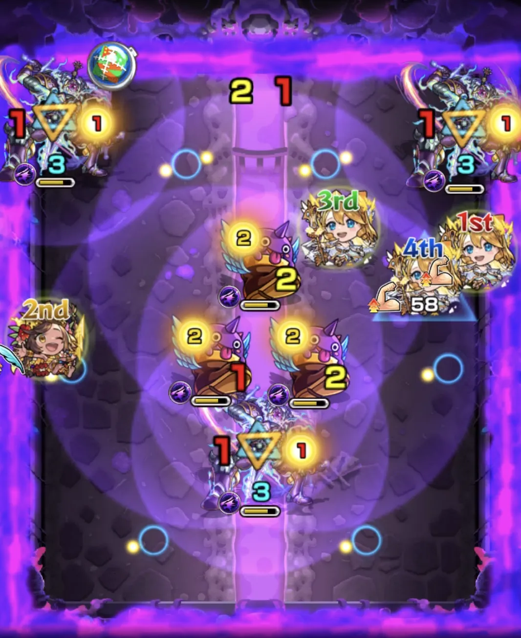 モンスト_超究極ドラギニャッツォステージ3