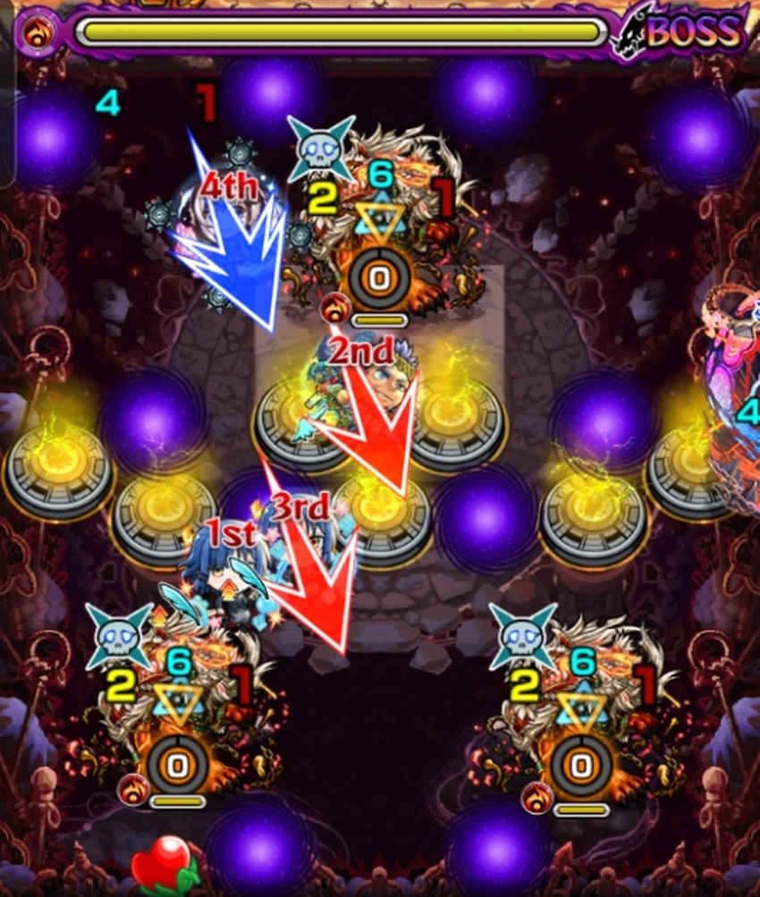 モンスト_コポルネス多重接触防御ダウン