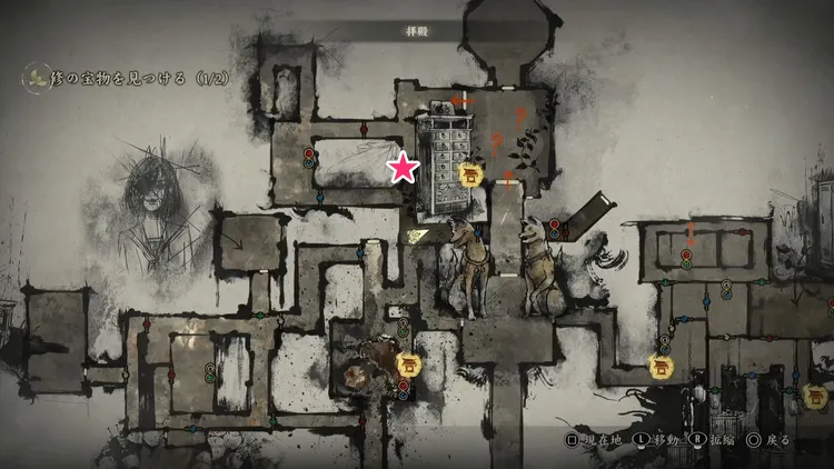 サイレントヒル_f_祈願絵馬_拝殿_マップ