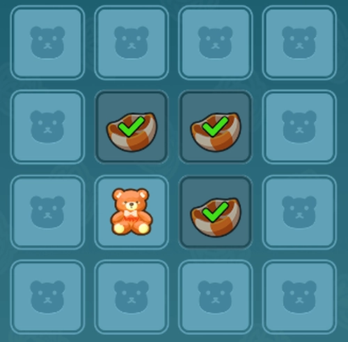 ドンヒロ_風船を割ってクマを見つける