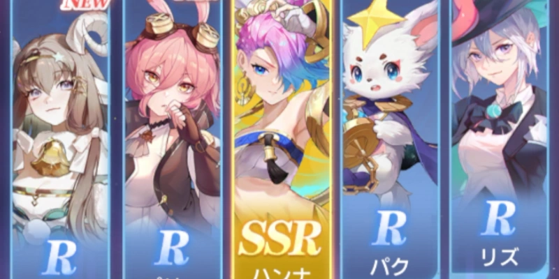 最初の10連SSR確定?_百花ランブル