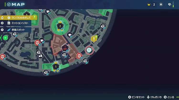 ポケモンZA_電力不足のホロベーター_マップ画像