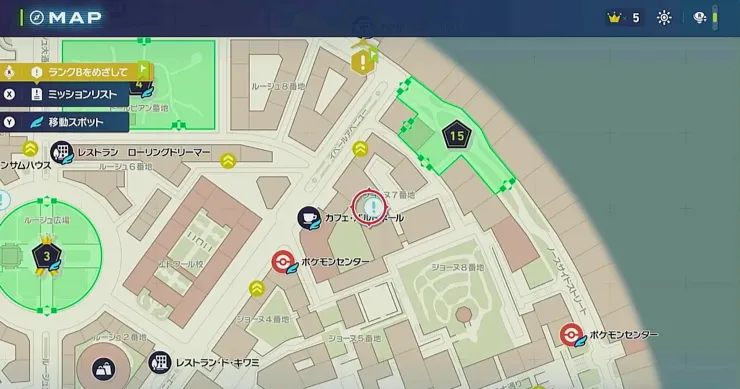 ポケモンZA_飛べ！追え！エモンガ！_マップ画像