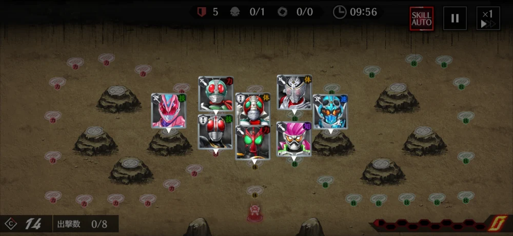 メイン2-10ハード攻略・編成例2_ライD