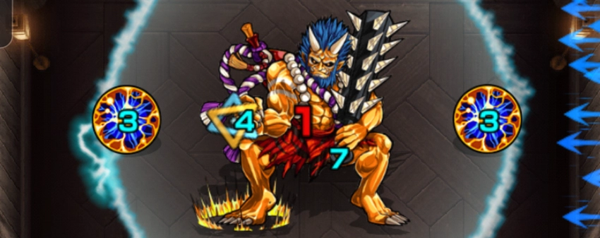 モンスト_獪岳挟まる敵