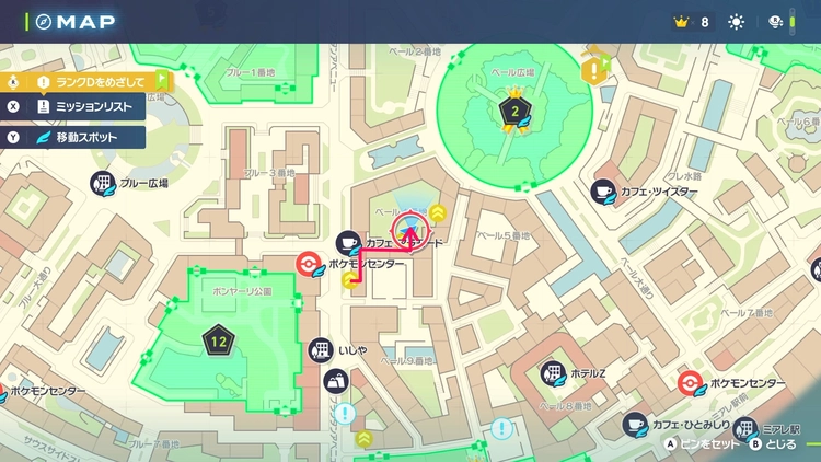 ポケモンZA_のしかかり_フィールド入手_ベール4番地_マップ