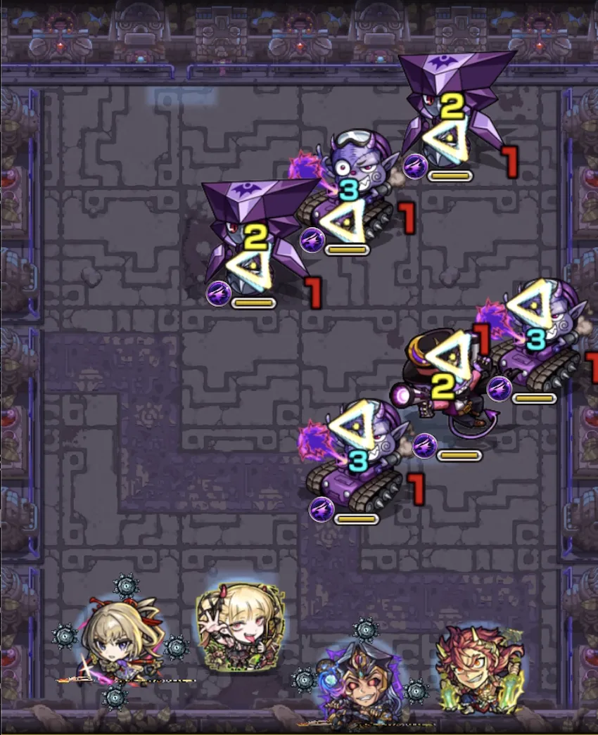 モンスト_原生の神殿ステージ１