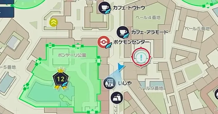 ポケモンZA_かわいいかわいいベイビィちゃん_マップ画像