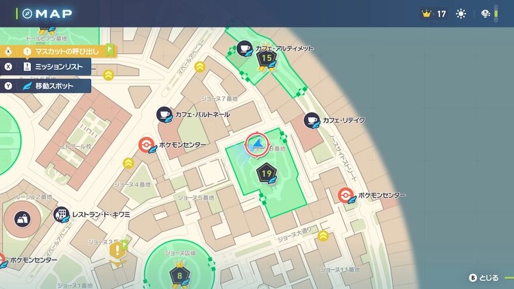 ポケモンZA_ぼうふう_フィールド入手_19番ワイルドゾーン_マップ