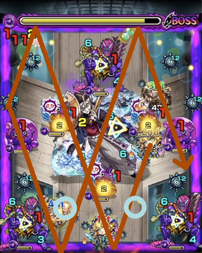 モンスト_童磨フォトンルート