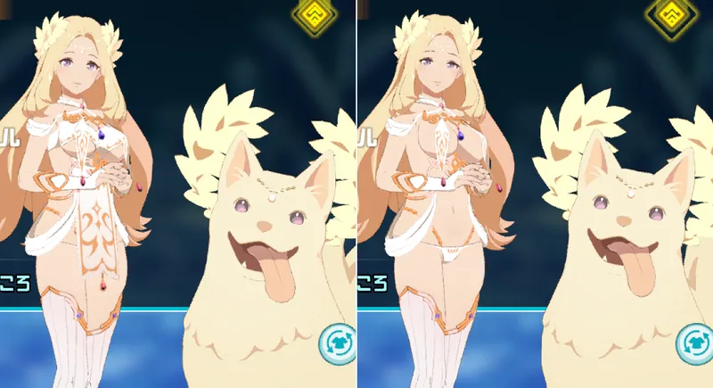 女神&イヌエル_立ち絵