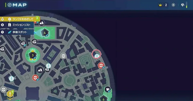 ポケモンZA_ケロマツの挑戦状_マップ画像