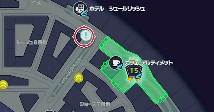 ポケモンZA_カギをなくしたクレッフィ_マップ画像